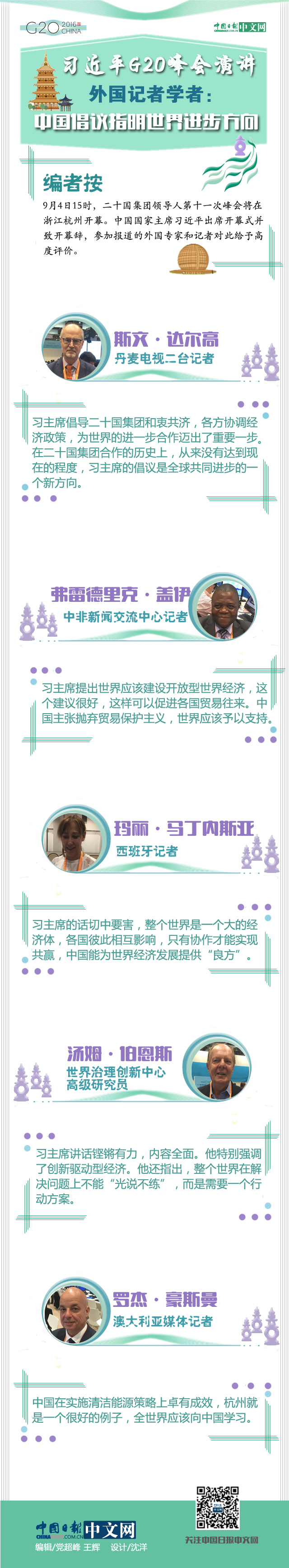 【圖解】外國記者學(xué)者點(diǎn)贊習(xí)近平G20峰會(huì)演講：中國倡議指明世界進(jìn)步方向