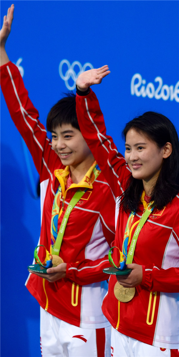 女子雙人十米臺(tái)：陳若琳/劉蕙瑕奪冠