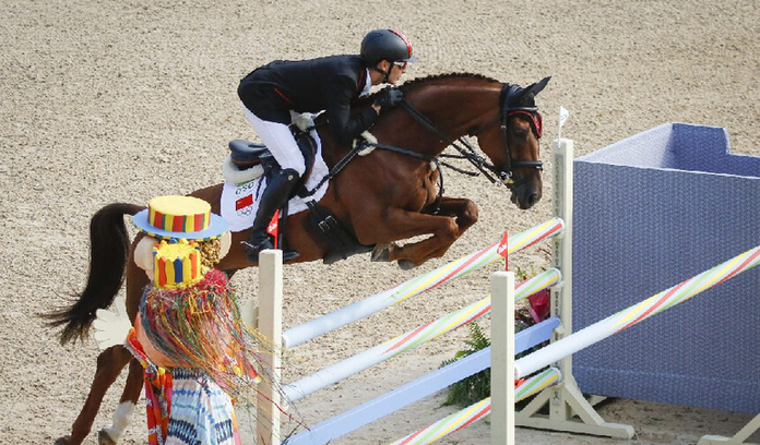 混血馬術(shù)選手華天與“堂.熱內(nèi)盧”奧運(yùn)會(huì)第8！