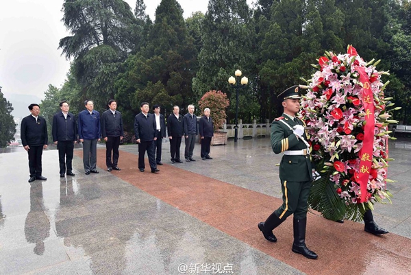 習總書記到金寨