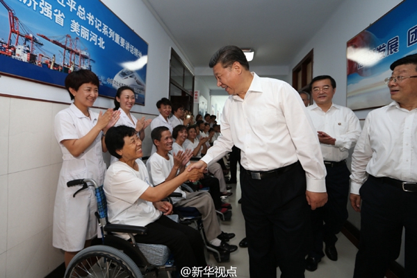 唐山大地震40周年之際，習近平考察唐山