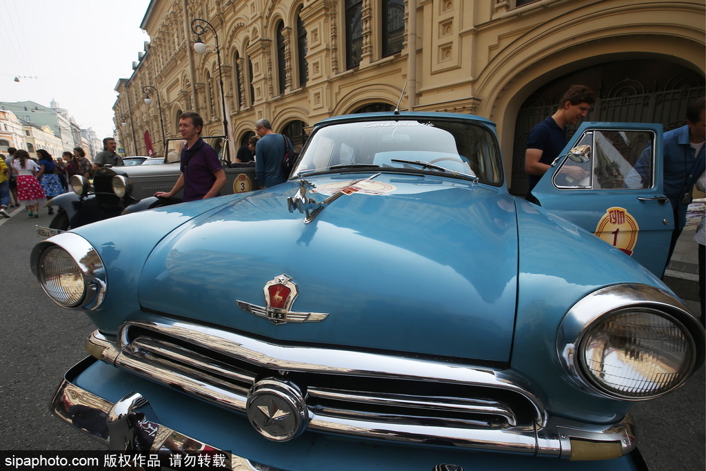 稀有古董車大集結 莫斯科舉行復古車游行