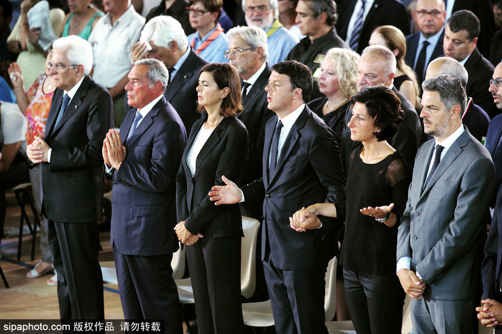 意大利舉辦國葬 悼念地震逝者