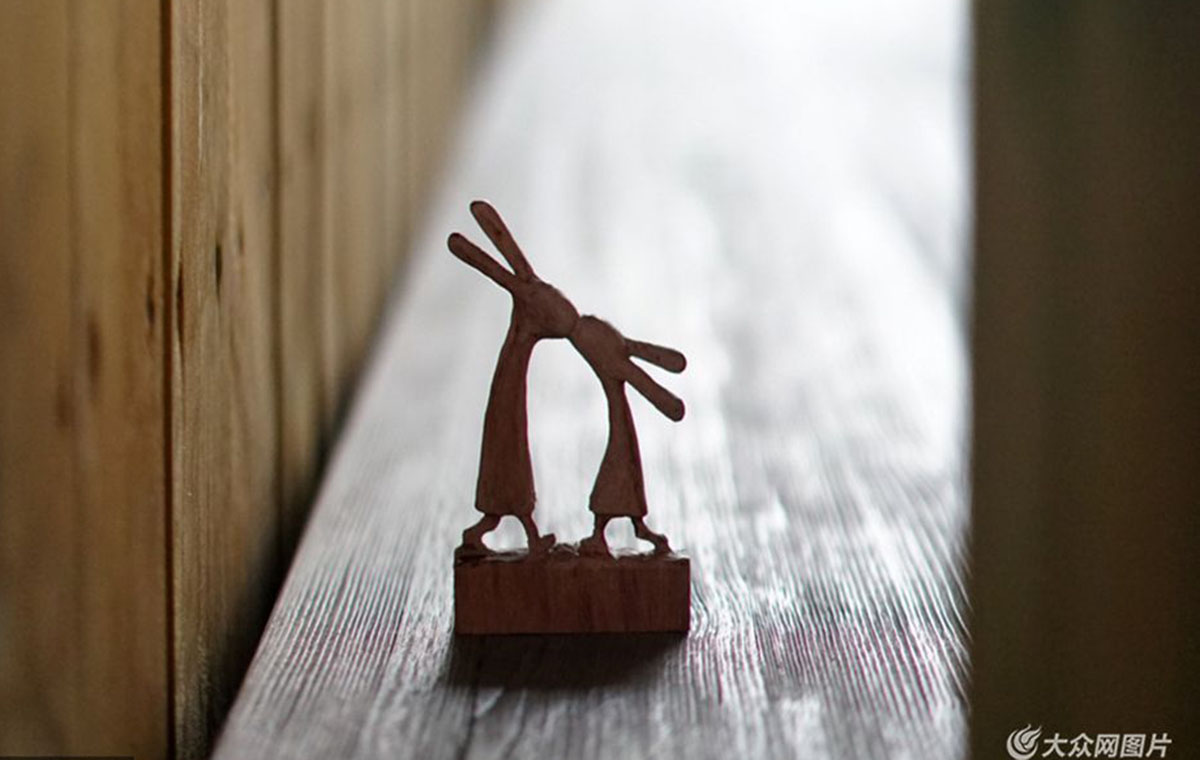 一90后兔子雕刻師 不到10天竟賺了半年工資（組圖）