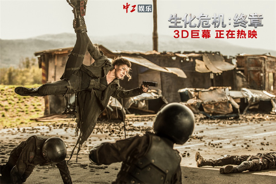 電影《生化危機：終章》曝愛麗絲博士“激戰搏斗”片段 以一敵百險境突圍[組圖]