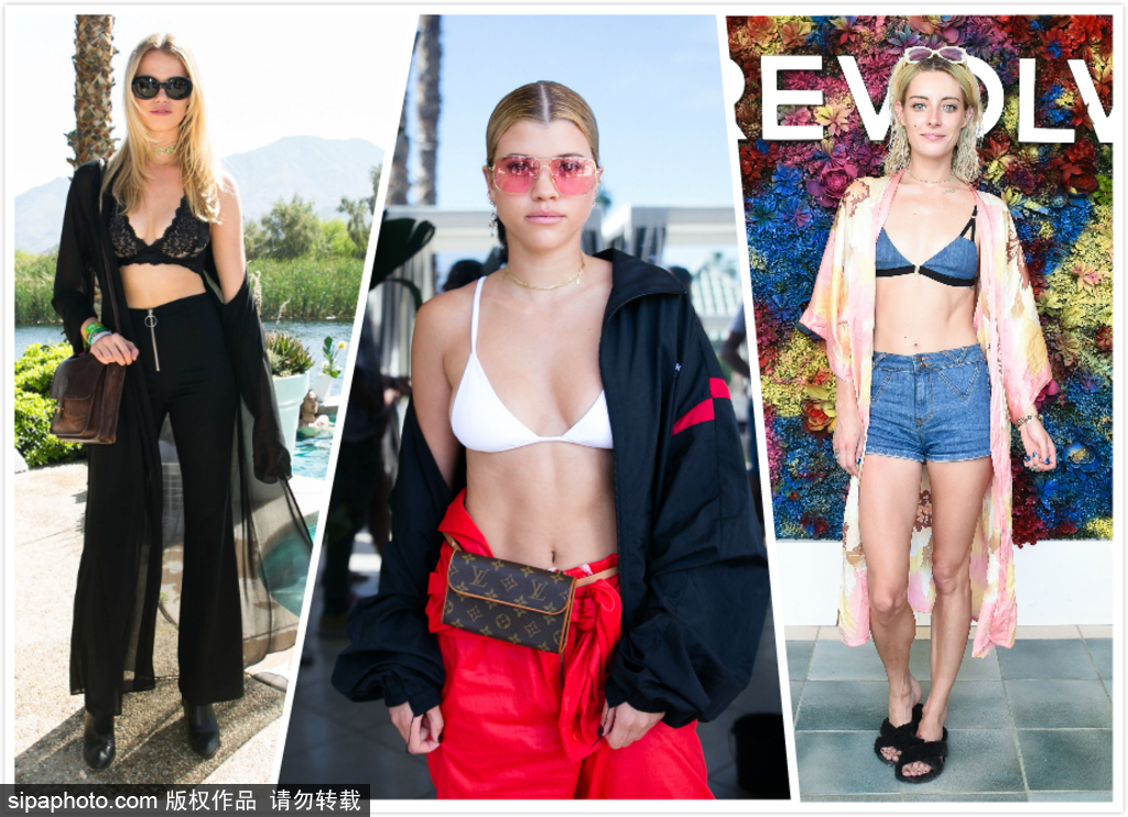 全美最盛大音樂節科切拉！盤點激情火辣內衣上陣的潮人街拍