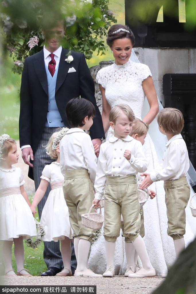 英國凱特王妃妹妹大婚 婚禮現場現場浪漫甜蜜