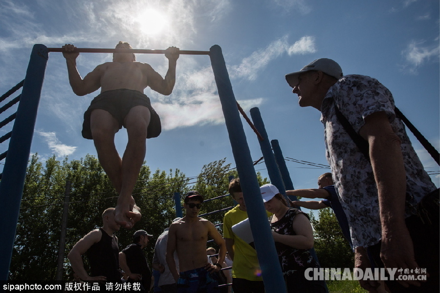 俄羅斯全民健身項目測試 民眾熱情參與