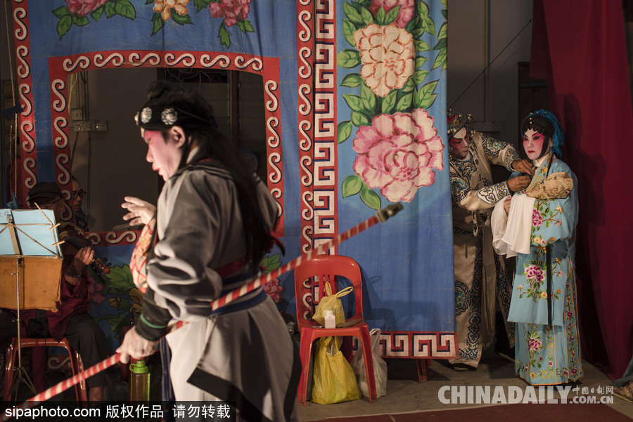 馬來西亞上演中國傳統戲劇表演 充滿濃郁中國風情