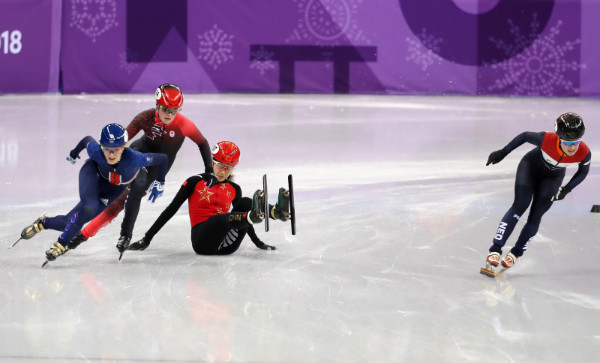 短道速滑——女子500米半決賽：曲春雨犯規無緣決賽