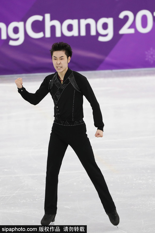 2018平昌冬奧會：花樣滑冰男子短節目 中國選手金博洋亮相