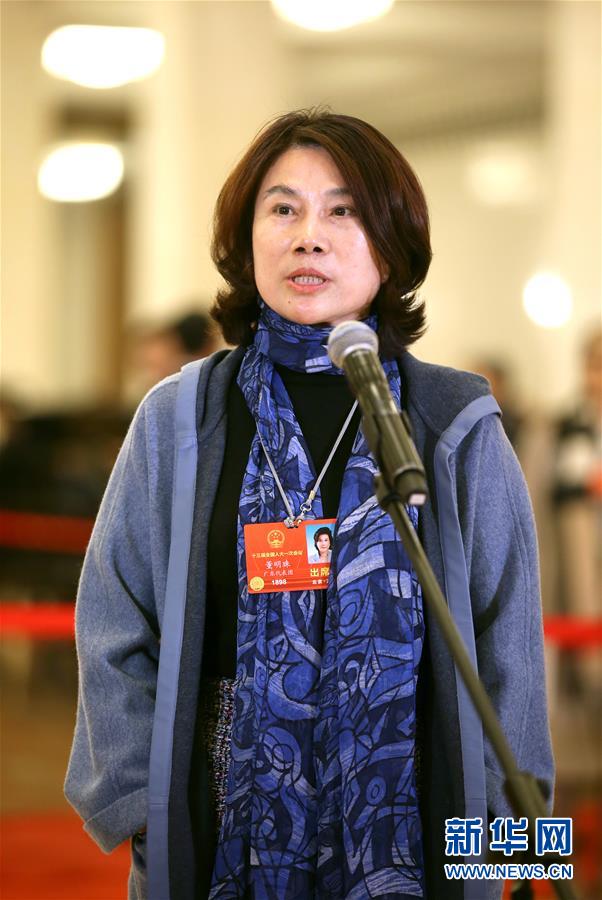 全國人大代表接受采訪