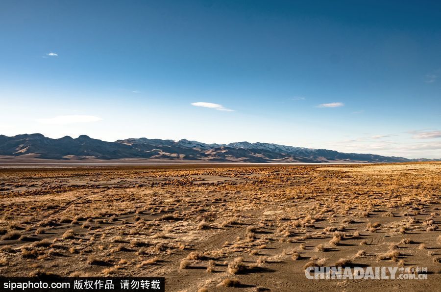 感受美國內華達州冬季風光 人煙稀少一望無垠