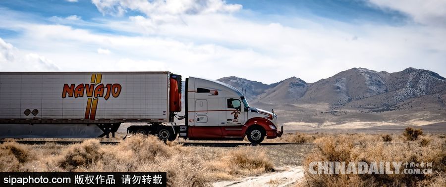 感受美國內(nèi)華達(dá)州冬季風(fēng)光 人煙稀少一望無垠