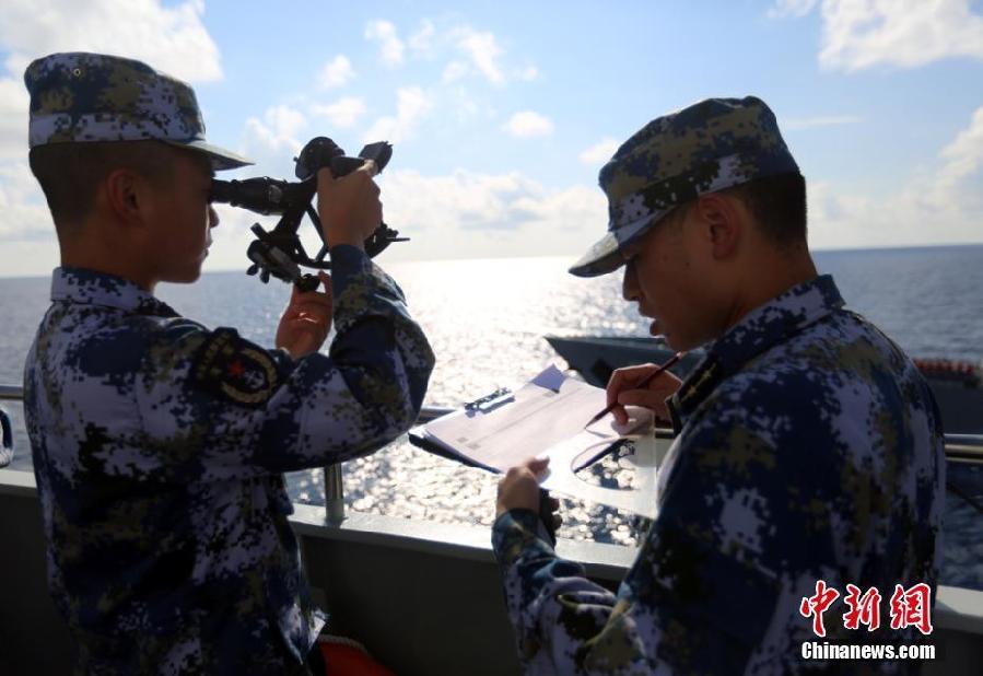 中國海軍173艦艇編隊組織針對性訓練