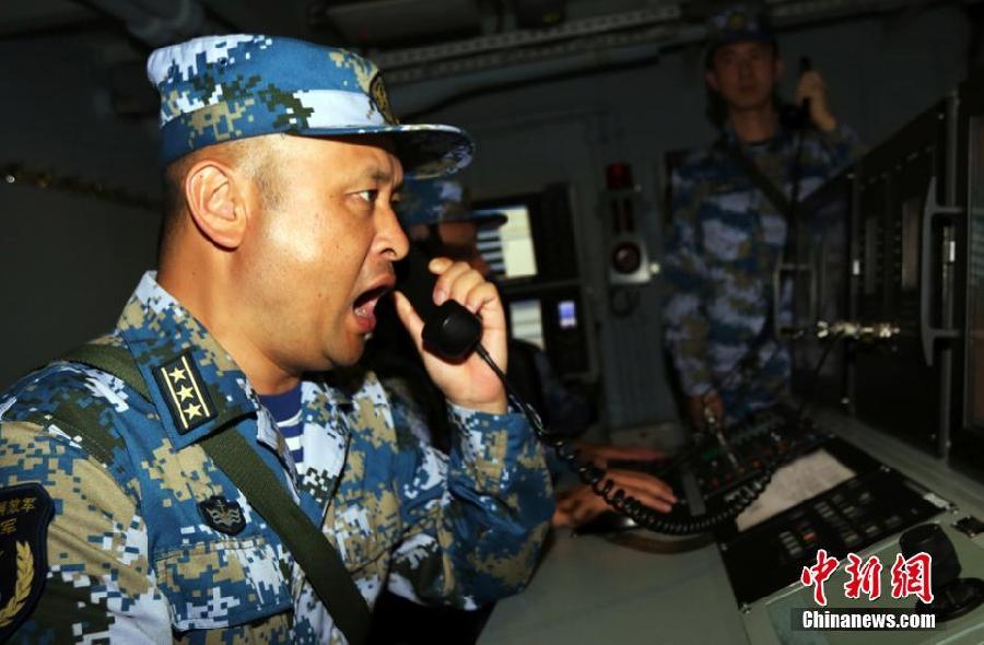 中國海軍173艦艇編隊組織針對性訓練