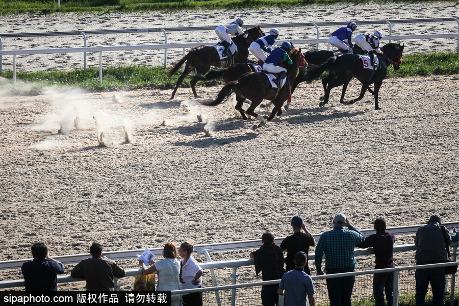 俄羅斯Pyatigorsk競技場 民眾縱馬馳騁享受休閑時光