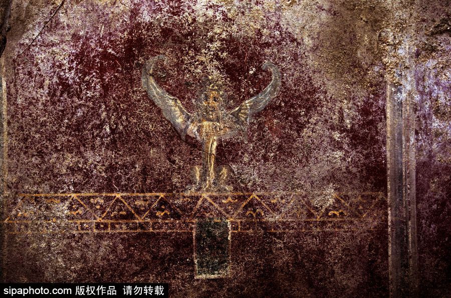 意大利考古隊發現龐貝古城建筑群“海豚之屋” 罕見保持完好