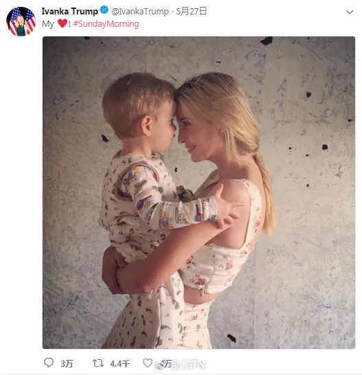 伊萬卡曬出這張照片被狂噴，要怪全怪她老爹特朗普？
