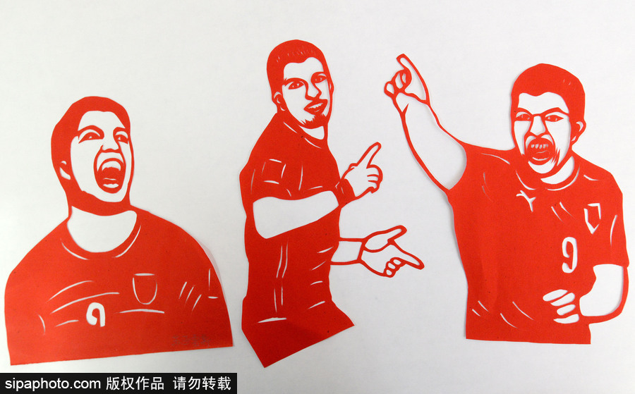 栩栩如生！河北阿姨巧手剪出世界杯球星
