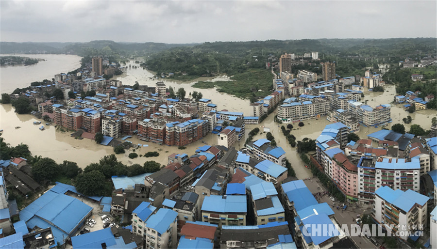 重慶長江、嘉陵江、涪江洪水過境