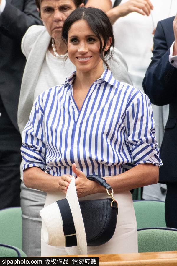 凱特、梅根兩位王妃同框亮相溫網觀戰 氣質優雅