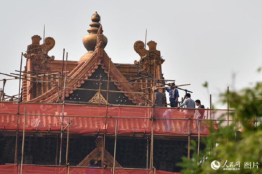 故宮啟動(dòng)角樓維護(hù)保養(yǎng)工程