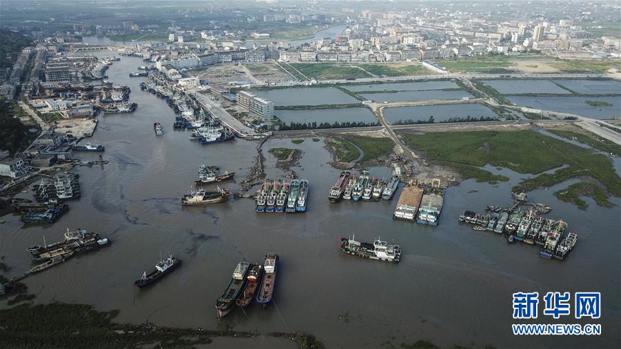 臺(tái)風(fēng)來襲 船只歸港