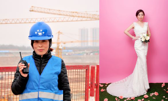 當女工們脫下工裝走進照相館 對比照讓人感嘆