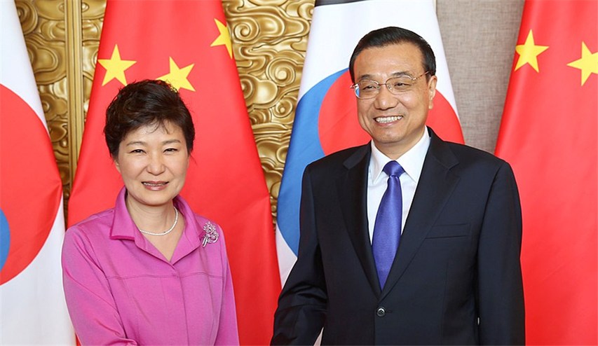 資料圖片：李克強會見韓國總統樸槿惠